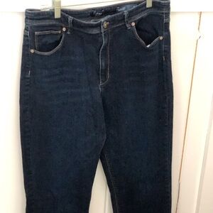 J Jill High Rise Straight Leg Blue Jeans Size 14